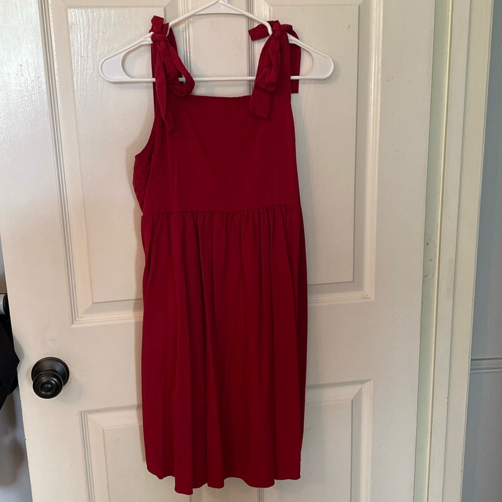 Deep Red Minidress